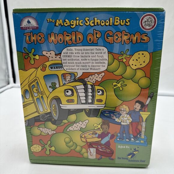 The Magic School Bus The World Of Germs Young Scientists Club Kit NEW Sealed - Picture 1 of 5